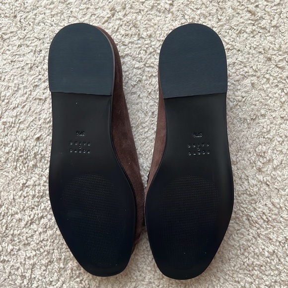 NWT Porte & Paire Brown Suede Loafers - 37.5 - Picture 2 of 3